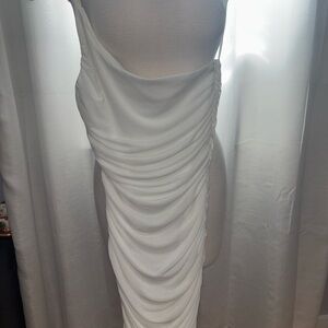 Princess Polly White one shoulder dress